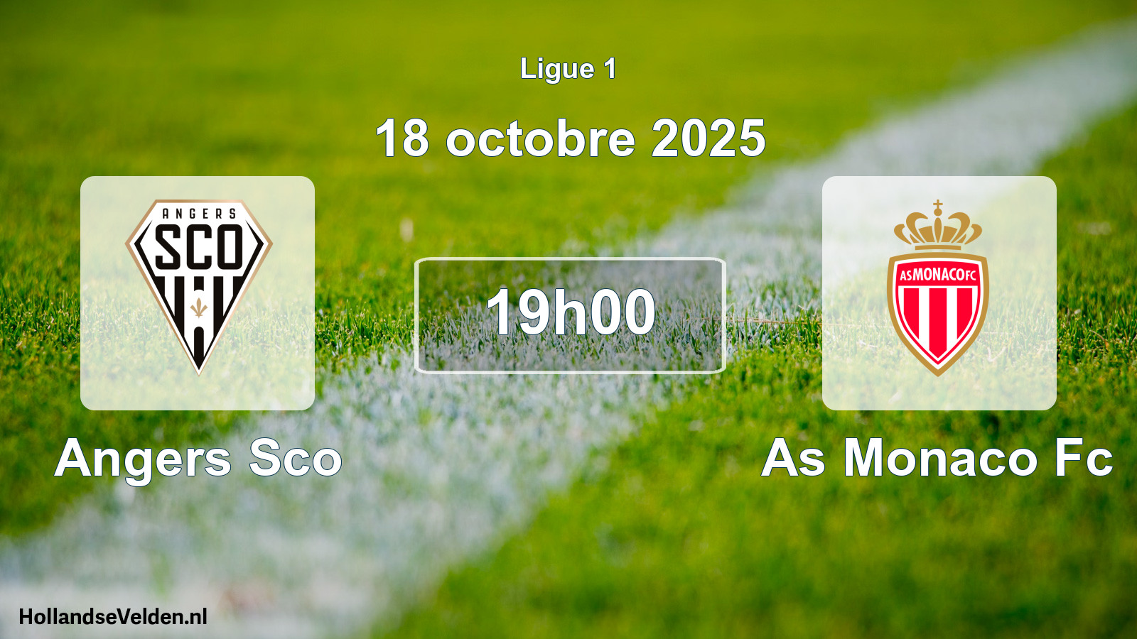 Scheduled Match: Angers Sco - As Monaco Fc (18 October 2025)