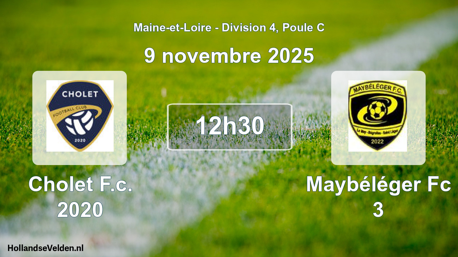 Geplande wedstrijd: Cholet F.c. 2020 - Maybéléger Fc 3 (9 novembre 2025)