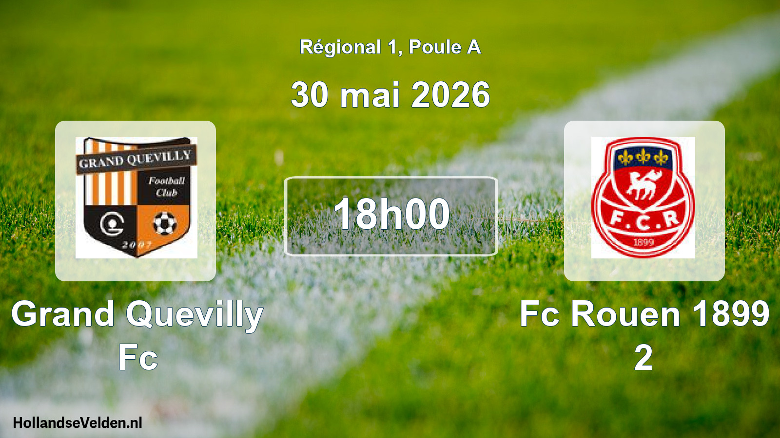 Geplande wedstrijd: Grand Quevilly Fc - Fc Rouen 1899 2 (30 mai 2026)