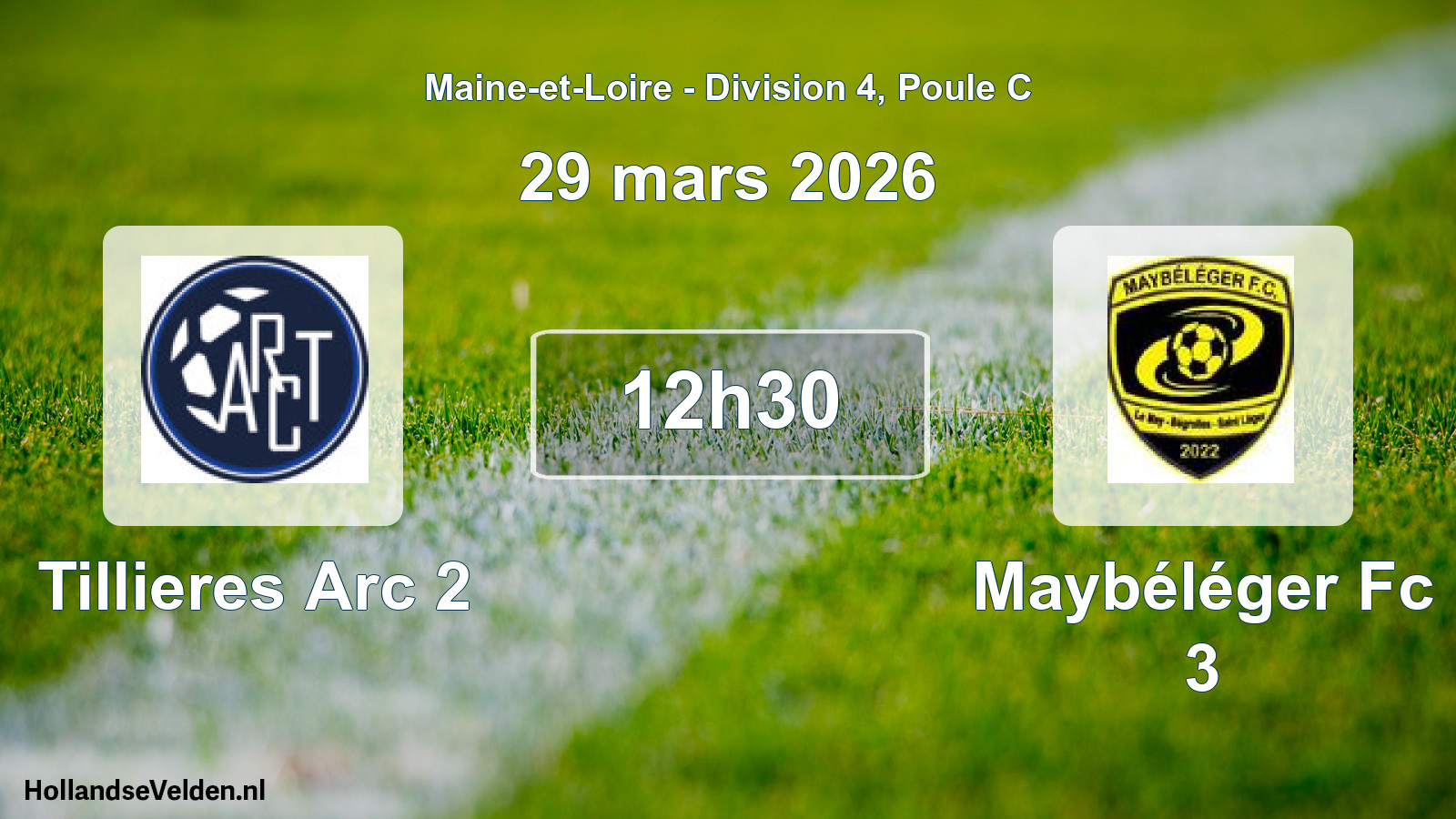 Geplande wedstrijd: Tillieres Arc 2 - Maybéléger Fc 3 (29 mars 2026)