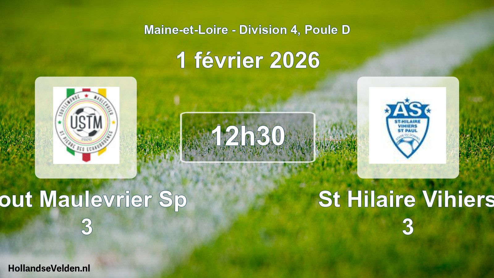 Geplande wedstrijd: Tout Maulevrier Sp 3 - St Hilaire Vihiers 3 (1 février 2026)