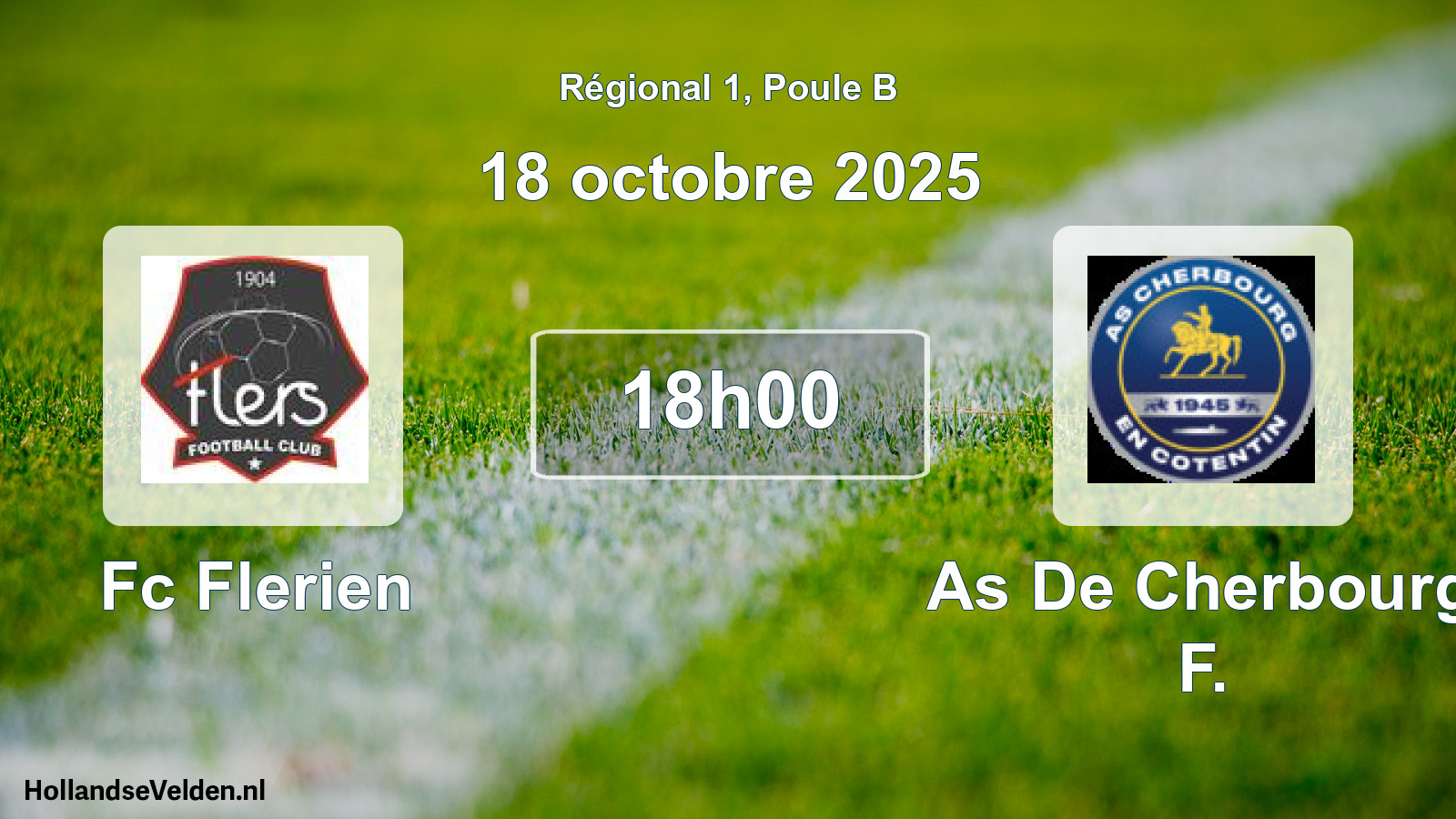 Geplande wedstrijd: Fc Flerien - As De Cherbourg F. (18 octobre 2025)