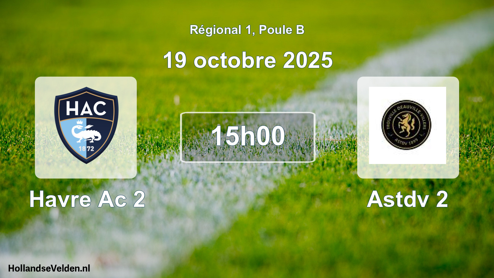 Scheduled Match: Havre Ac 2 - Astdv 2 (19 October 2025)