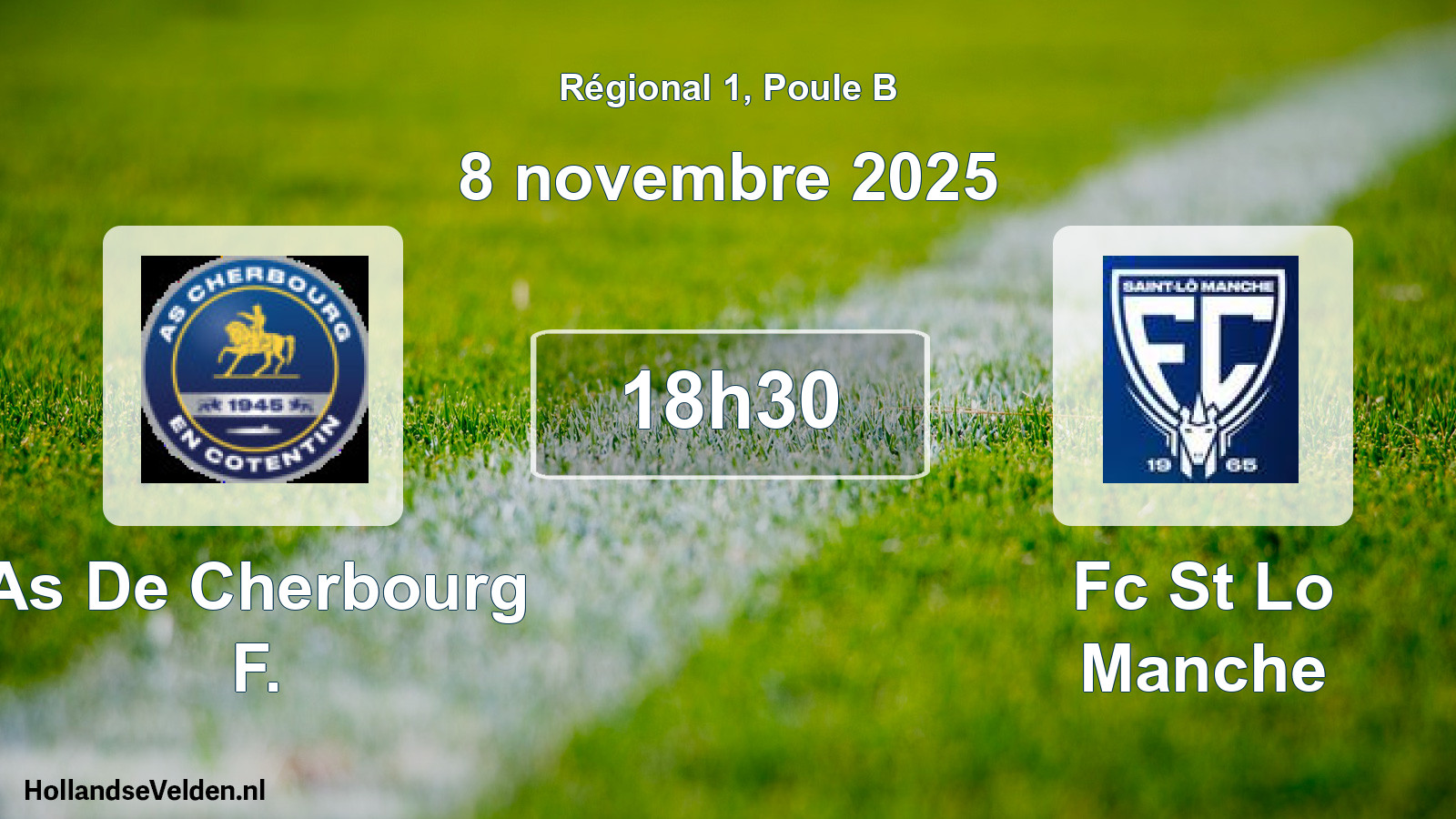 Geplande wedstrijd: As De Cherbourg F. - Fc St Lo Manche (8 november 2025)