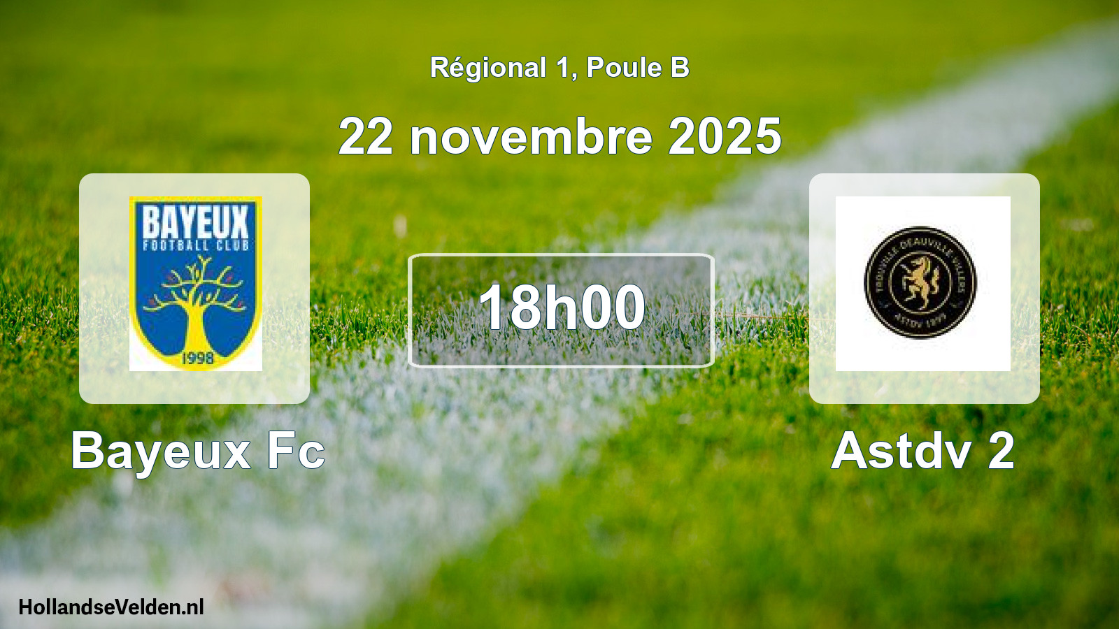 Scheduled Match: Bayeux Fc - Astdv 2 (22 November 2025)