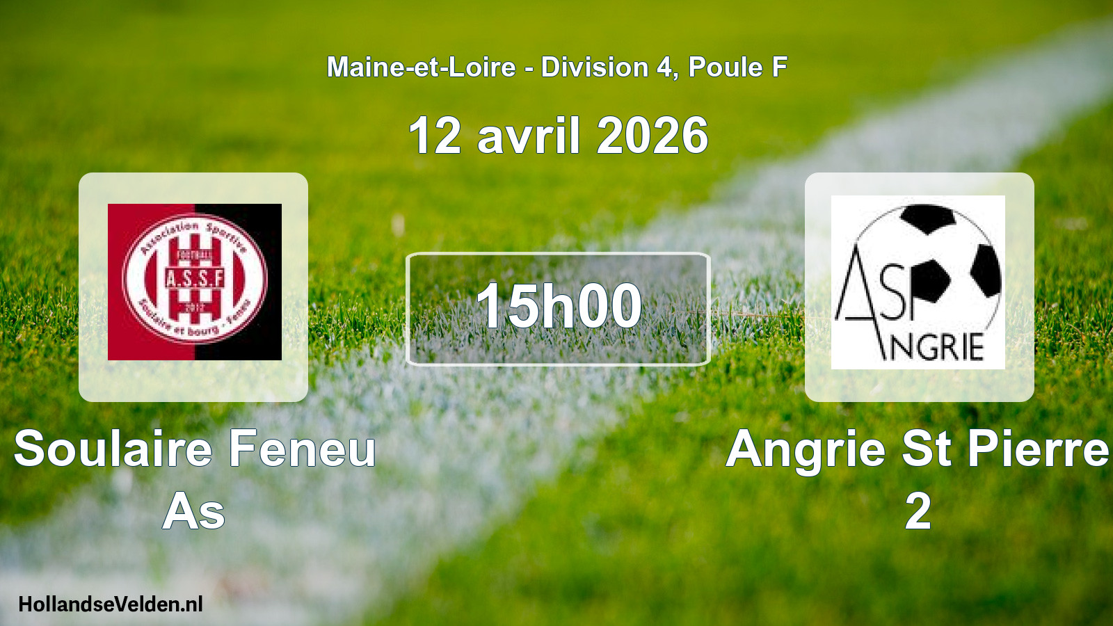 Geplande wedstrijd: Soulaire Feneu As - Angrie St Pierre 2 (12 april 2026)