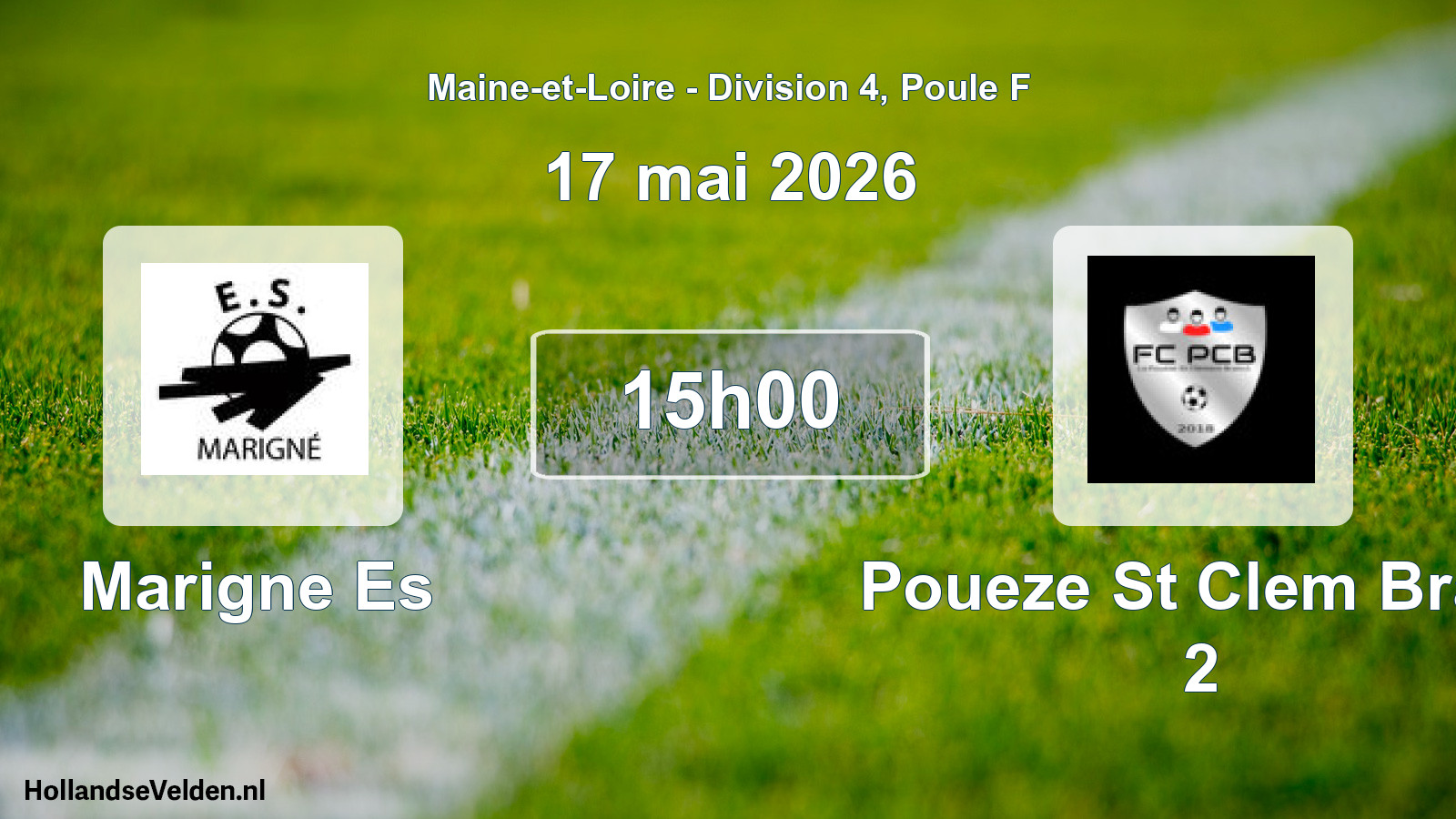 Scheduled Match: Marigne Es - Poueze St Clem Brain 2 (17 May 2026)