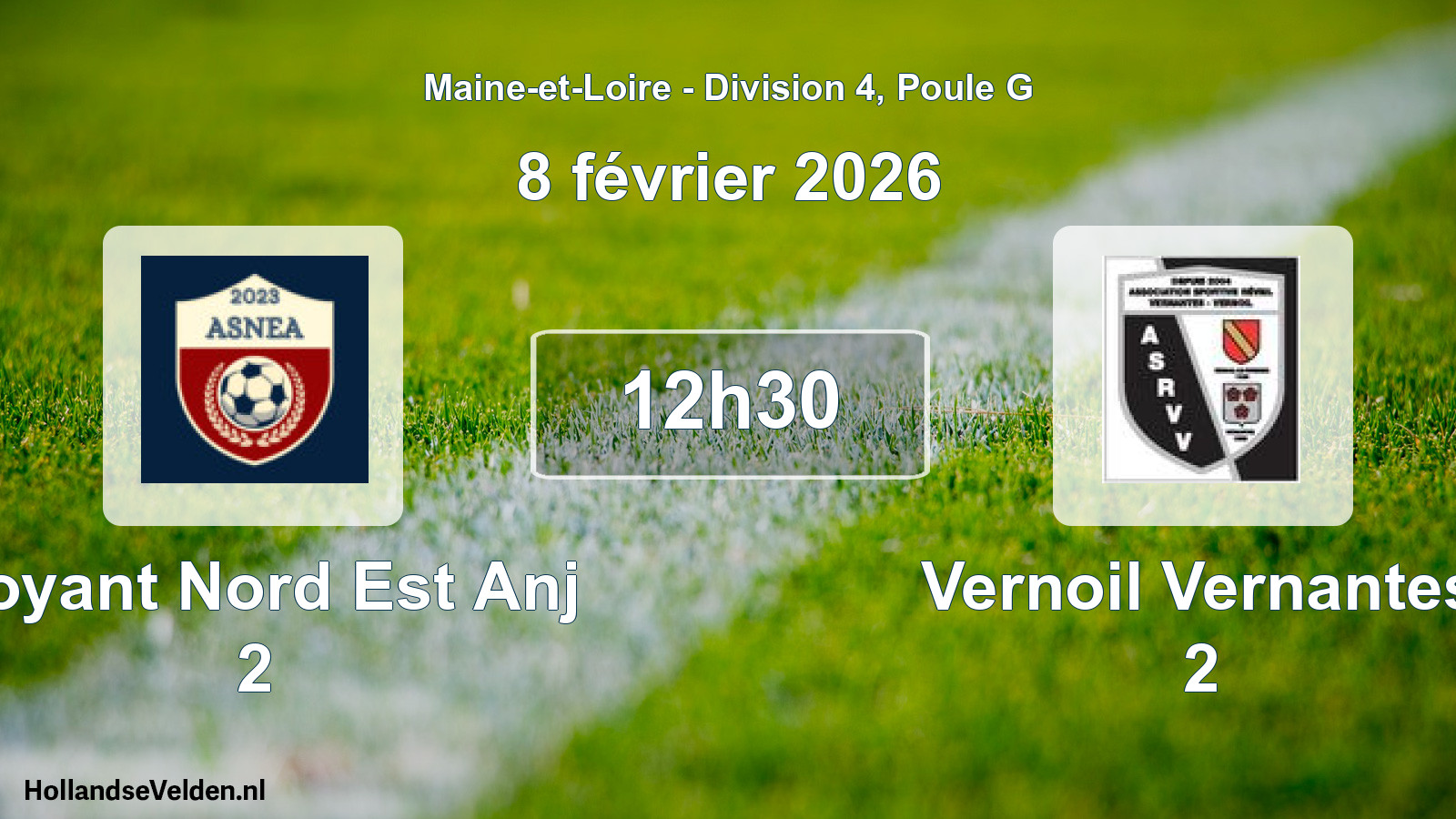 Scheduled Match: Noyant Nord Est Anj 2 - Vernoil Vernantes 2 (8 February 2026)