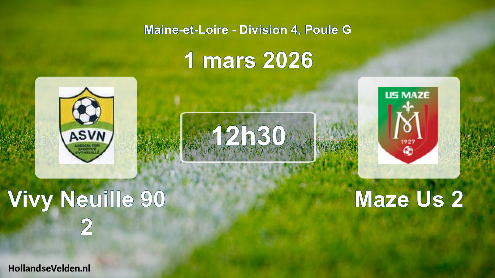 Scheduled Match: Vivy Neuille 90 2 - Maze Us 2 (1 March 2026)