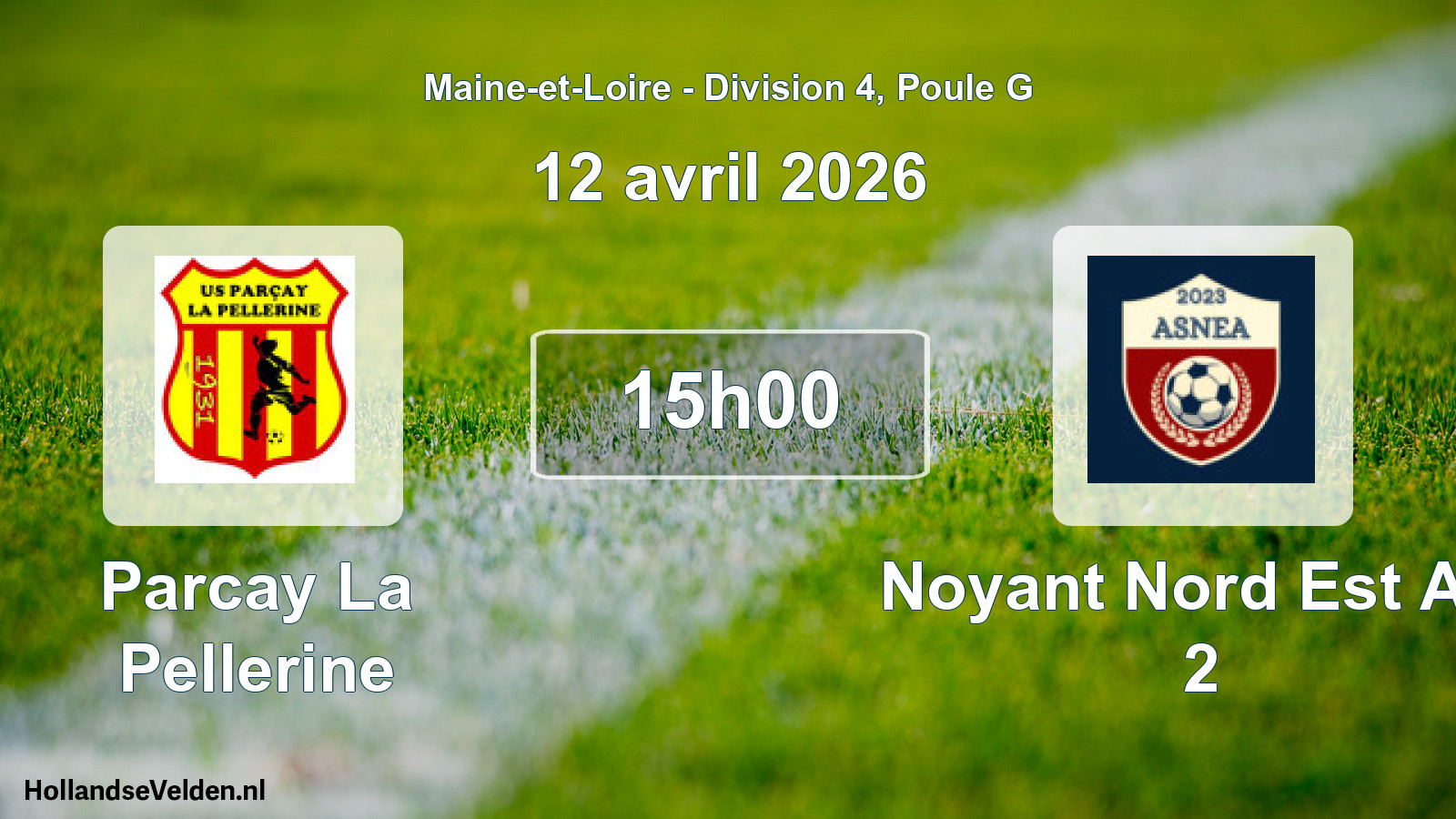 Scheduled Match: Parcay La Pellerine - Noyant Nord Est Anj 2 (12 April 2026)