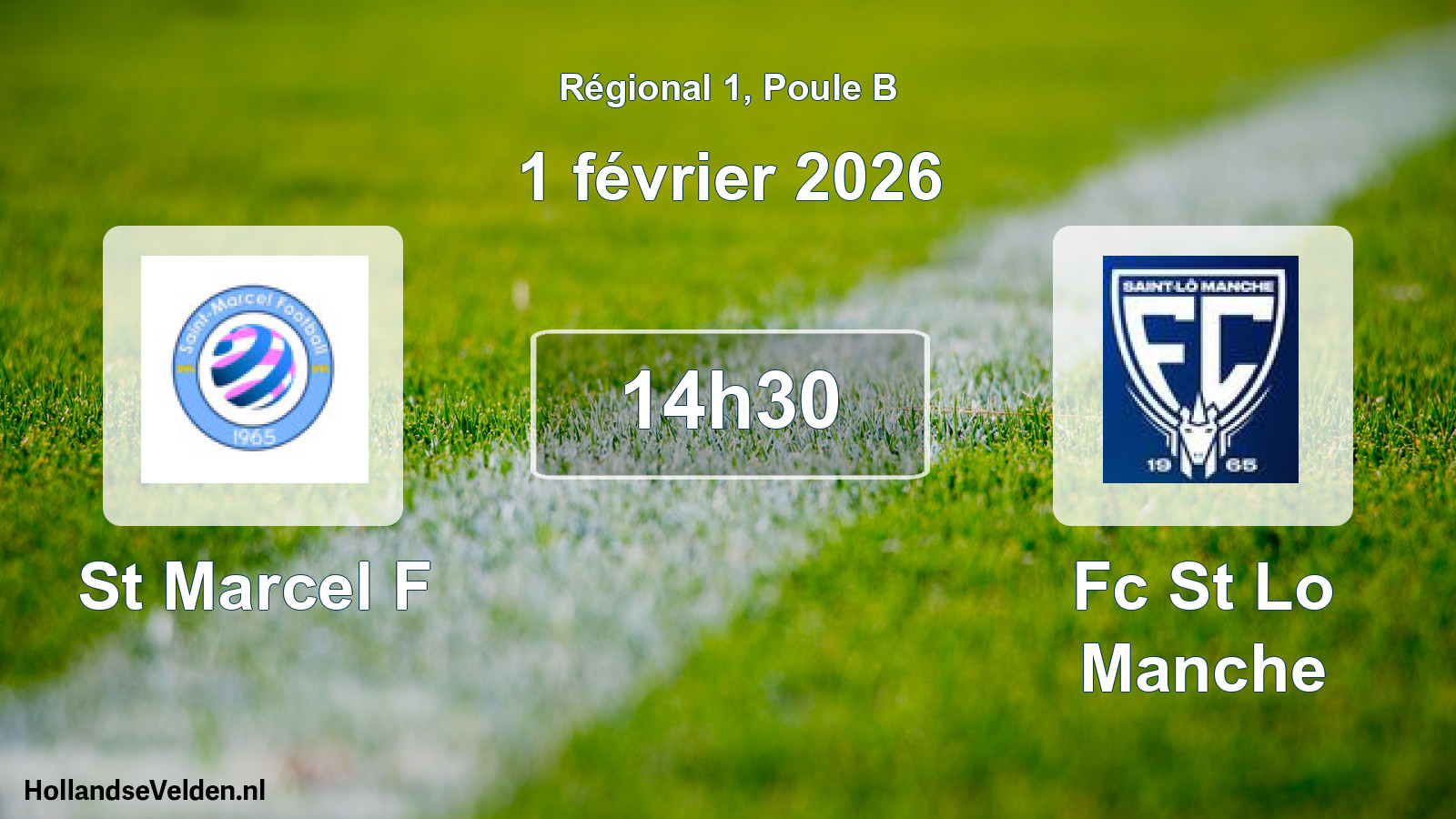 Scheduled Match: St Marcel F - Fc St Lo Manche (1 February 2026)