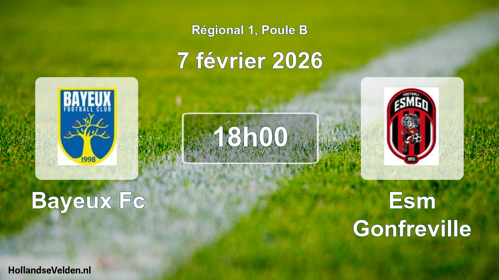 Scheduled Match: Bayeux Fc - Esm Gonfreville (7 February 2026)