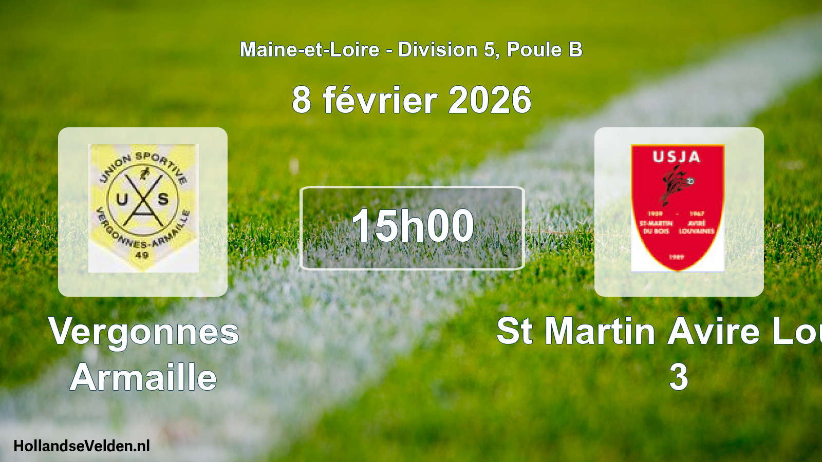 Geplande wedstrijd: Vergonnes Armaille - St Martin Avire Louv 3 (8 februari 2026)