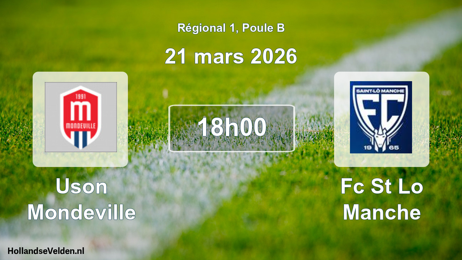 Geplande wedstrijd: Uson Mondeville - Fc St Lo Manche (21 maart 2026)