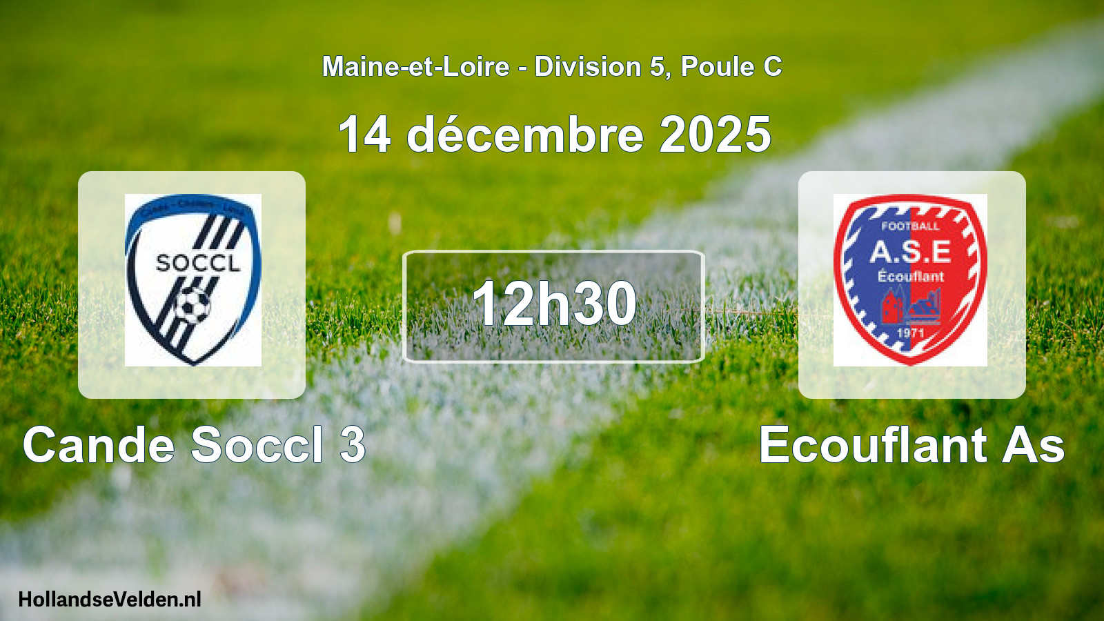 Geplande wedstrijd: Cande Soccl 3 - Ecouflant As (14 december 2025)