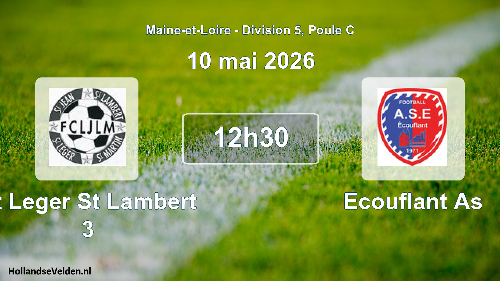 Geplande wedstrijd: St Leger St Lambert 3 - Ecouflant As (10 mai 2026)
