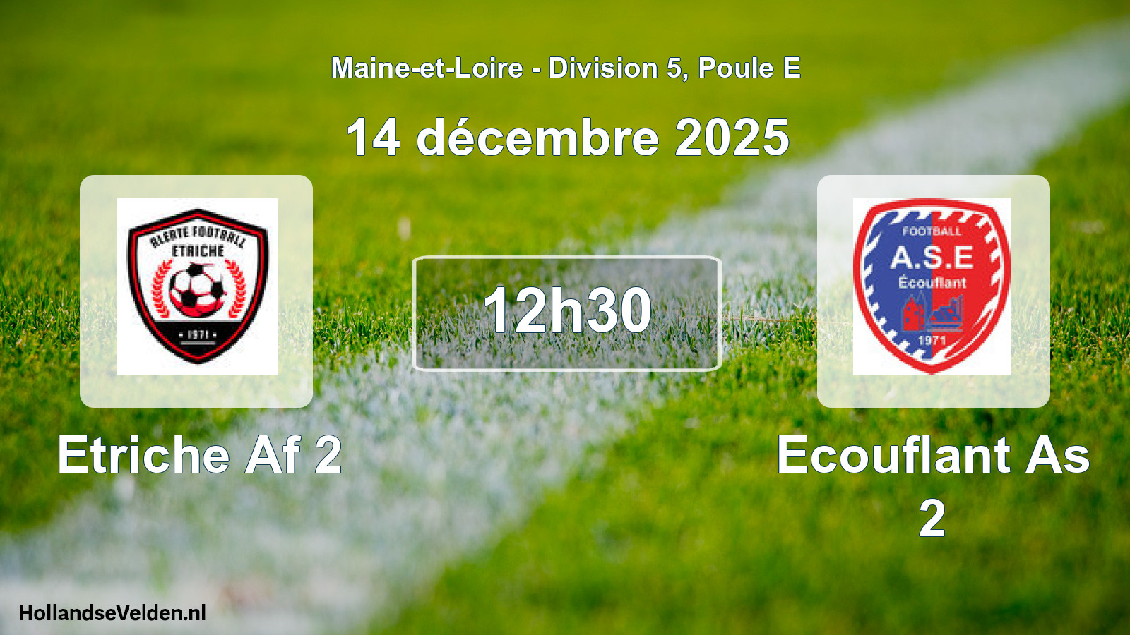 Geplande wedstrijd: Etriche Af 2 - Ecouflant As 2 (14 december 2025)