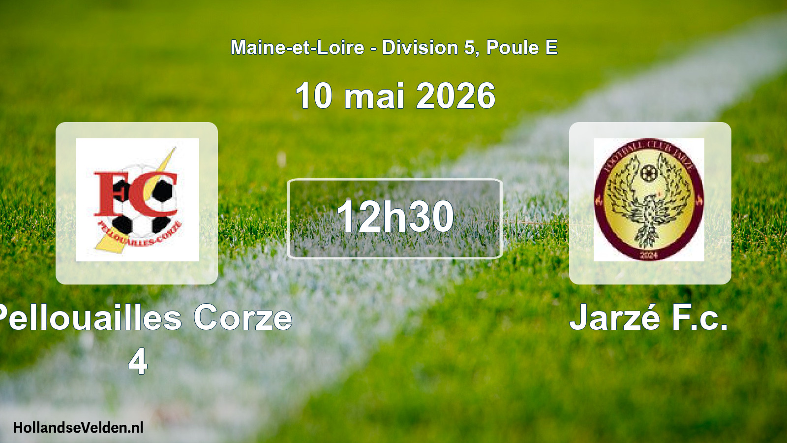 Scheduled Match: Pellouailles Corze 4 - Jarzé F.c. (10 May 2026)