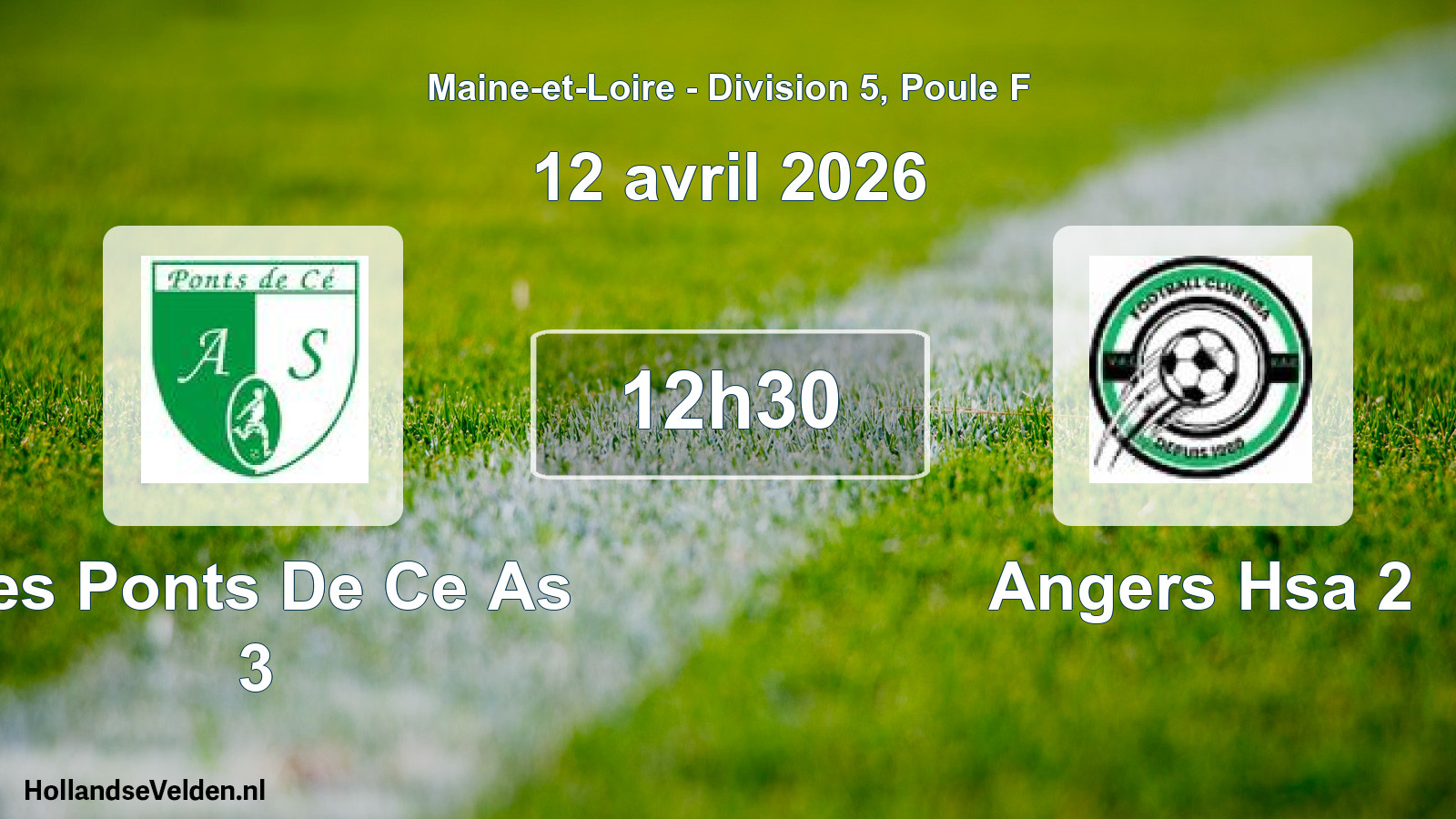 Scheduled Match: Les Ponts De Ce As 3 - Angers Hsa 2 (12 April 2026)
