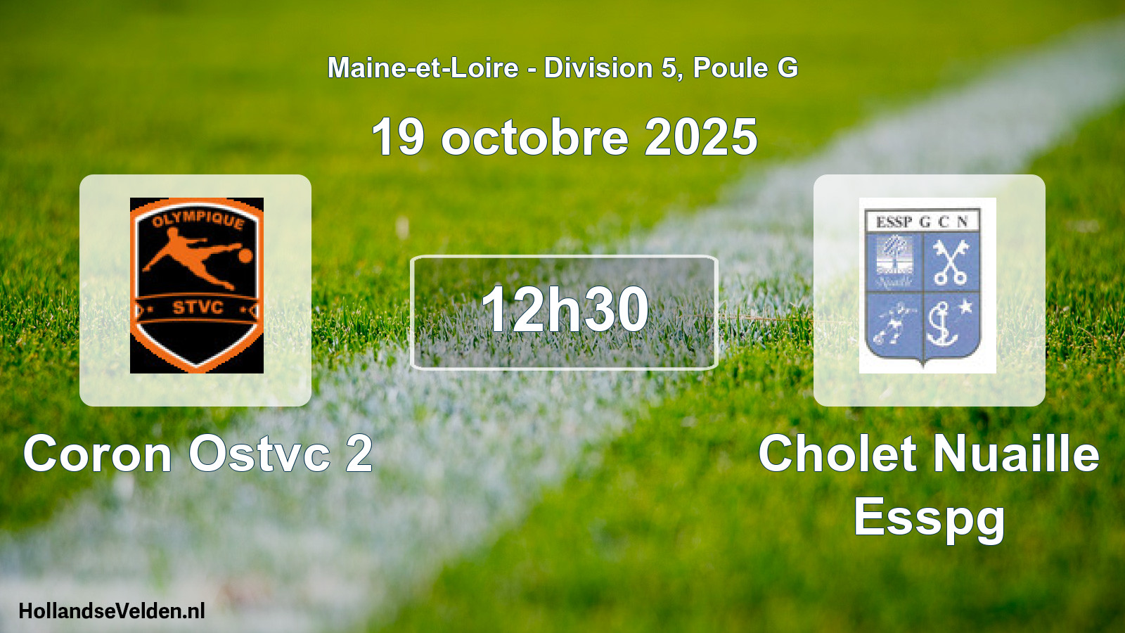 Geplande wedstrijd: Coron Ostvc 2 - Cholet Nuaille Esspg (19 oktober 2025)