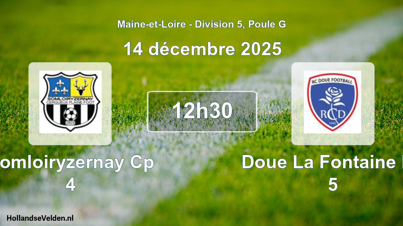 Geplande wedstrijd: Somloiryzernay Cp 4 - Doue La Fontaine Rc 5 (14 décembre 2025)