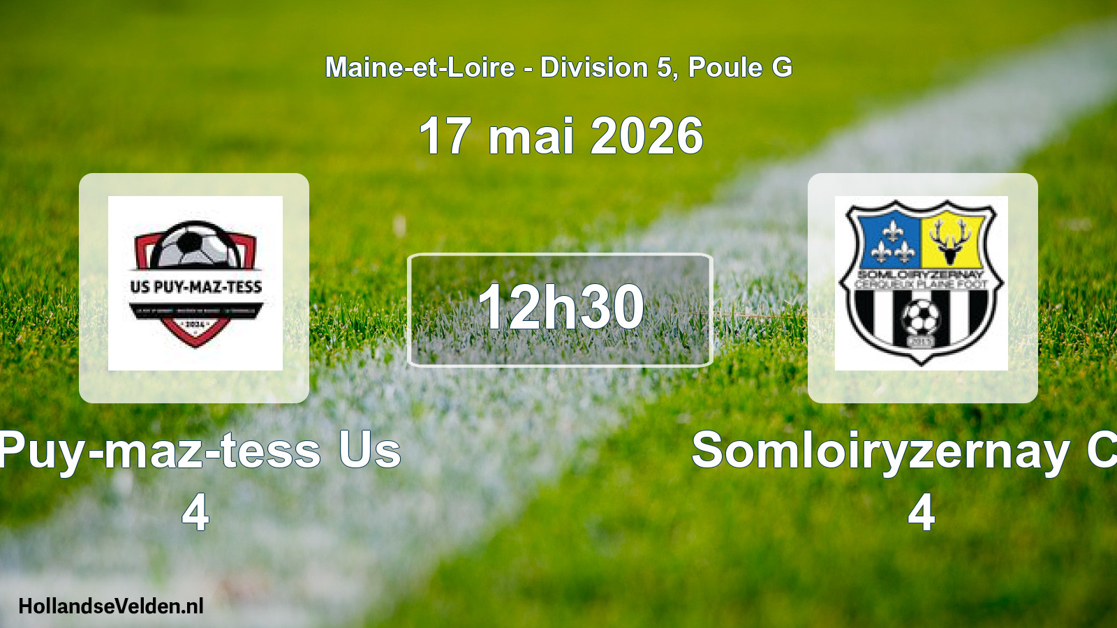 Geplande wedstrijd: Puy-maz-tess Us 4 - Somloiryzernay Cp 4 (17 mai 2026)