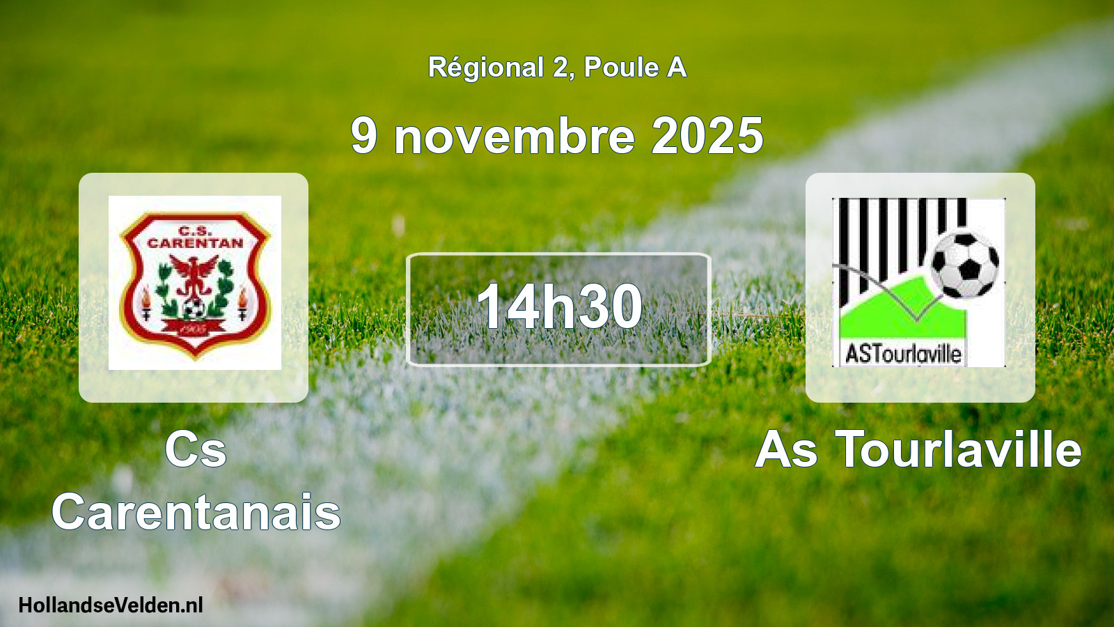 Geplande wedstrijd: Cs Carentanais - As Tourlaville (9 novembre 2025)