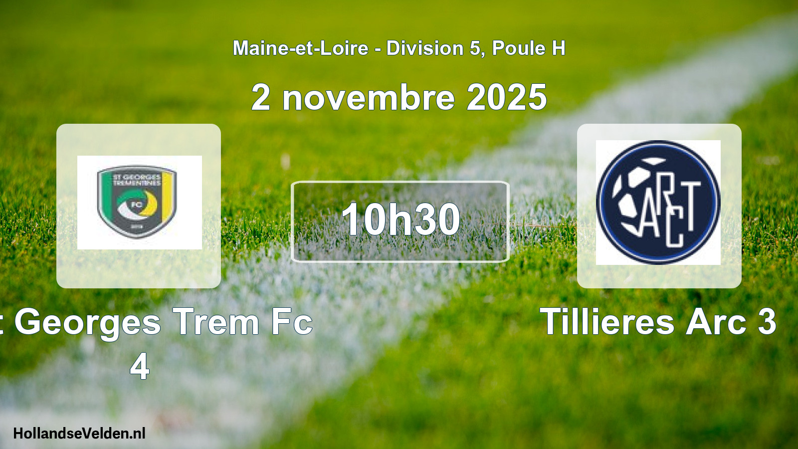 Geplande wedstrijd: St Georges Trem Fc 4 - Tillieres Arc 3 (2 novembre 2025)