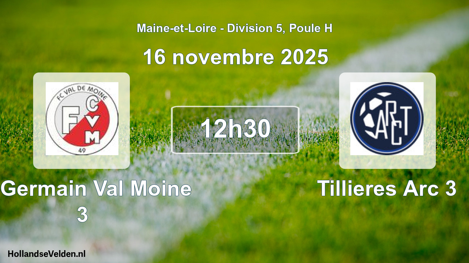 Scheduled Match: St Germain Val Moine 3 - Tillieres Arc 3 (16 November 2025)