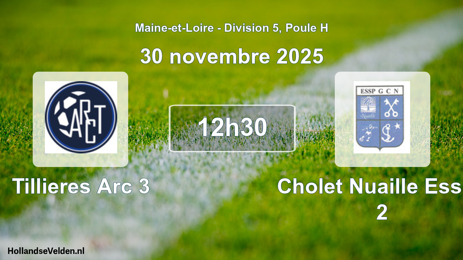 Scheduled Match: Tillieres Arc 3 - Cholet Nuaille Esspg 2 (30 November 2025)