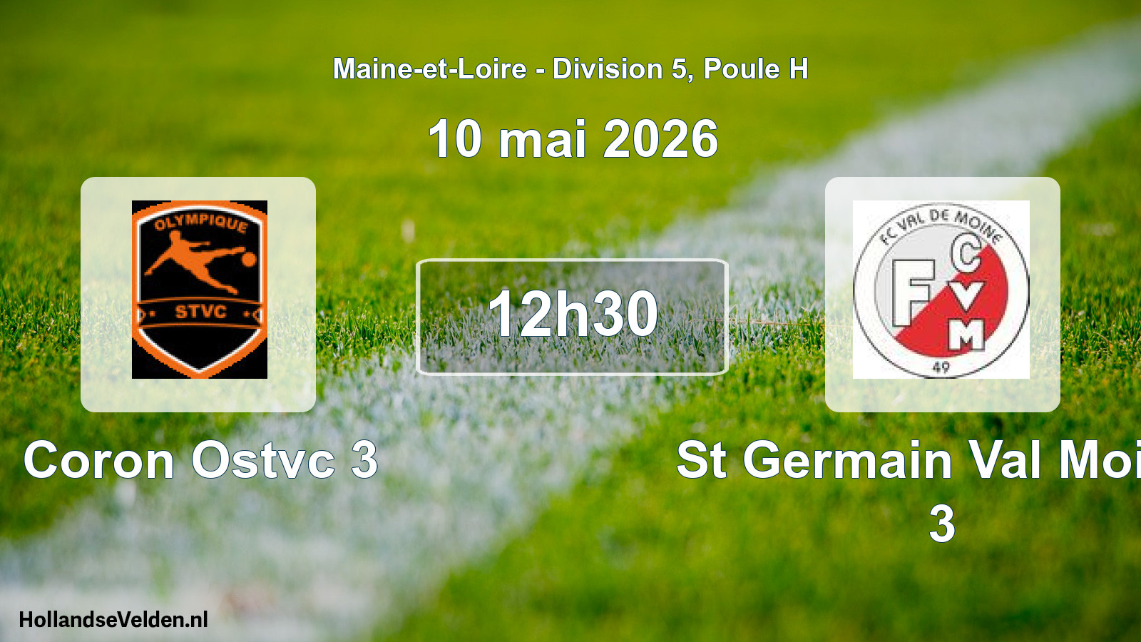 Scheduled Match: Coron Ostvc 3 - St Germain Val Moine 3 (10 May 2026)