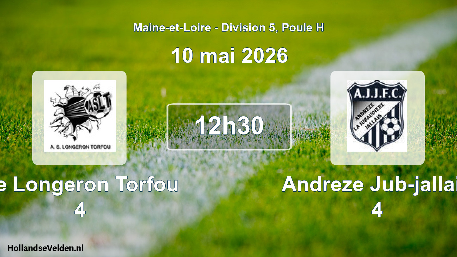 Geplande wedstrijd: Le Longeron Torfou 4 - Andreze Jub-jallais 4 (10 mai 2026)