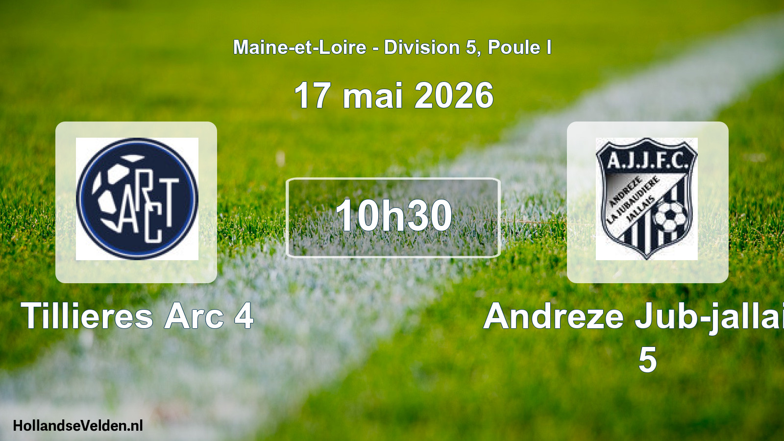 Geplande wedstrijd: Tillieres Arc 4 - Andreze Jub-jallais 5 (17 mai 2026)