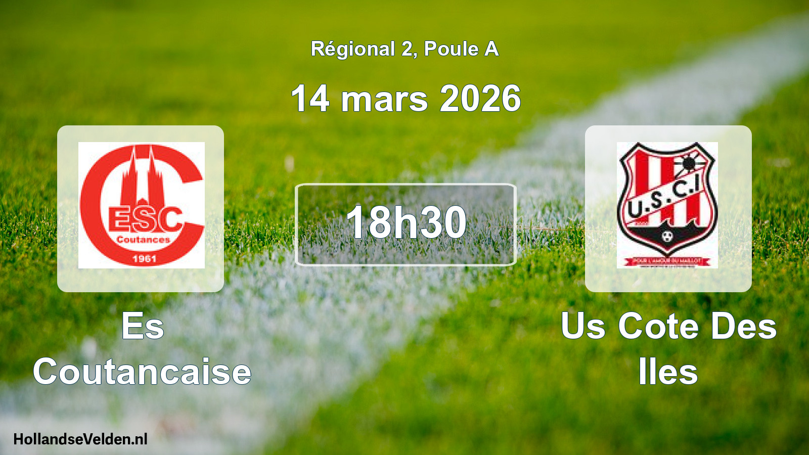 Scheduled Match: Es Coutancaise - Us Cote Des Iles (14 March 2026)