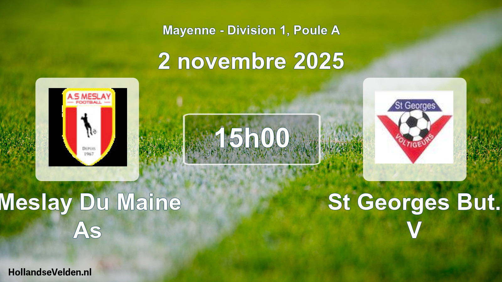 Geplande wedstrijd: Meslay Du Maine As - St Georges But. V (2 november 2025)