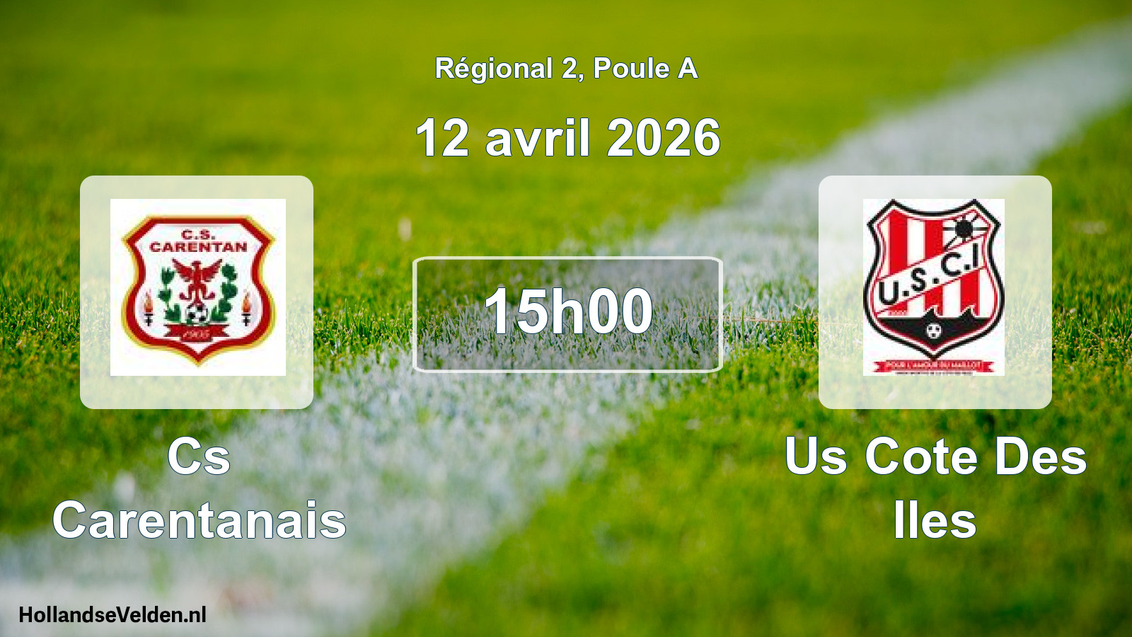 Scheduled Match: Cs Carentanais - Us Cote Des Iles (12 April 2026)