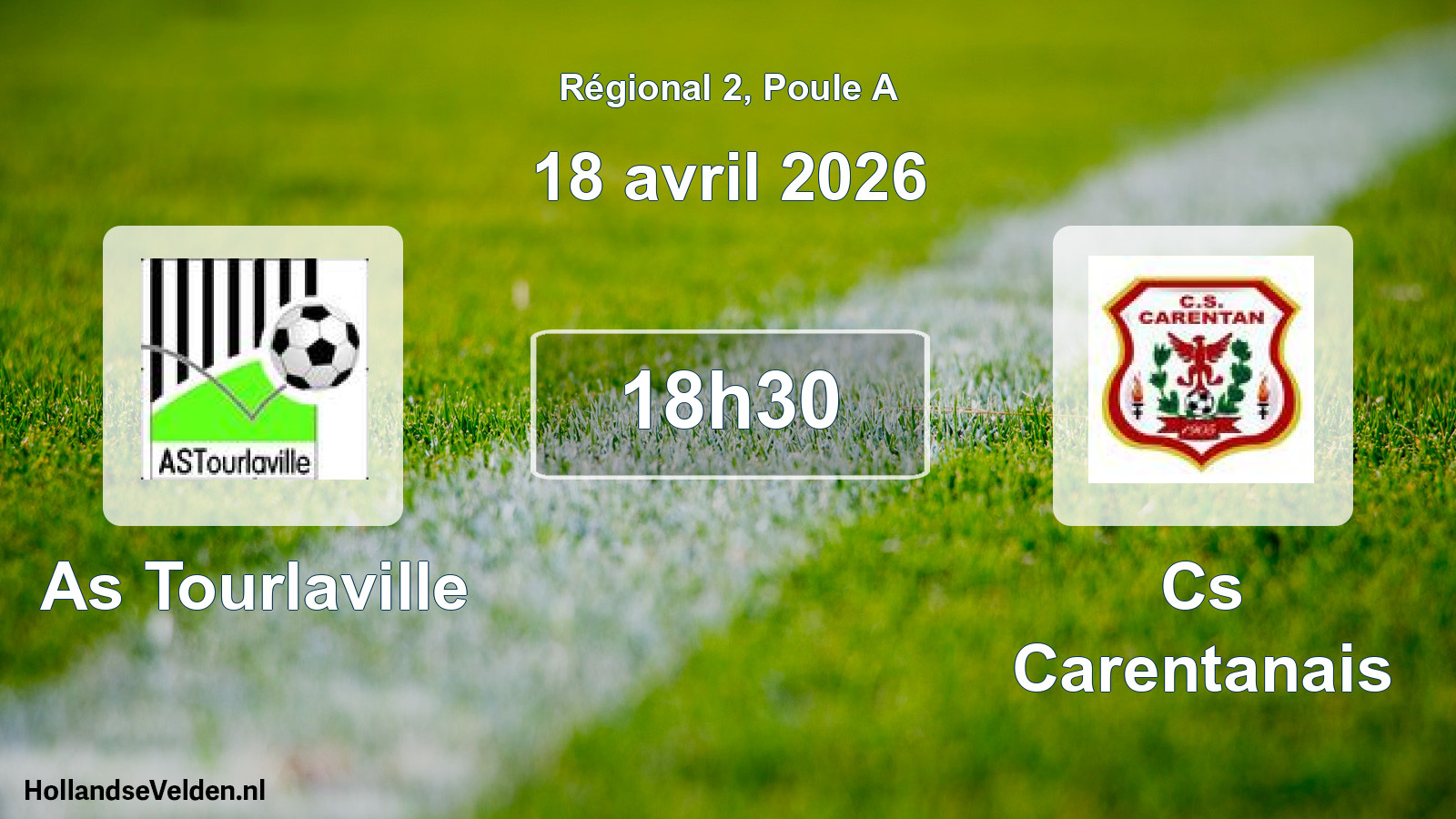 Geplande wedstrijd: As Tourlaville - Cs Carentanais (18 avril 2026)