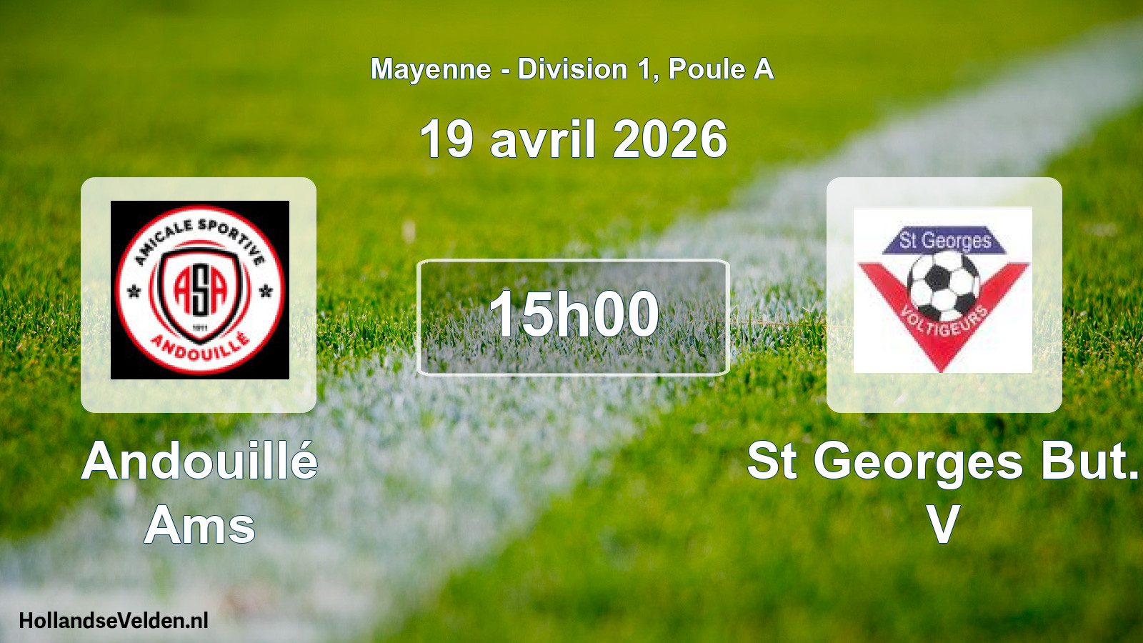 Scheduled Match: Andouillé Ams - St Georges But. V (19 April 2026)