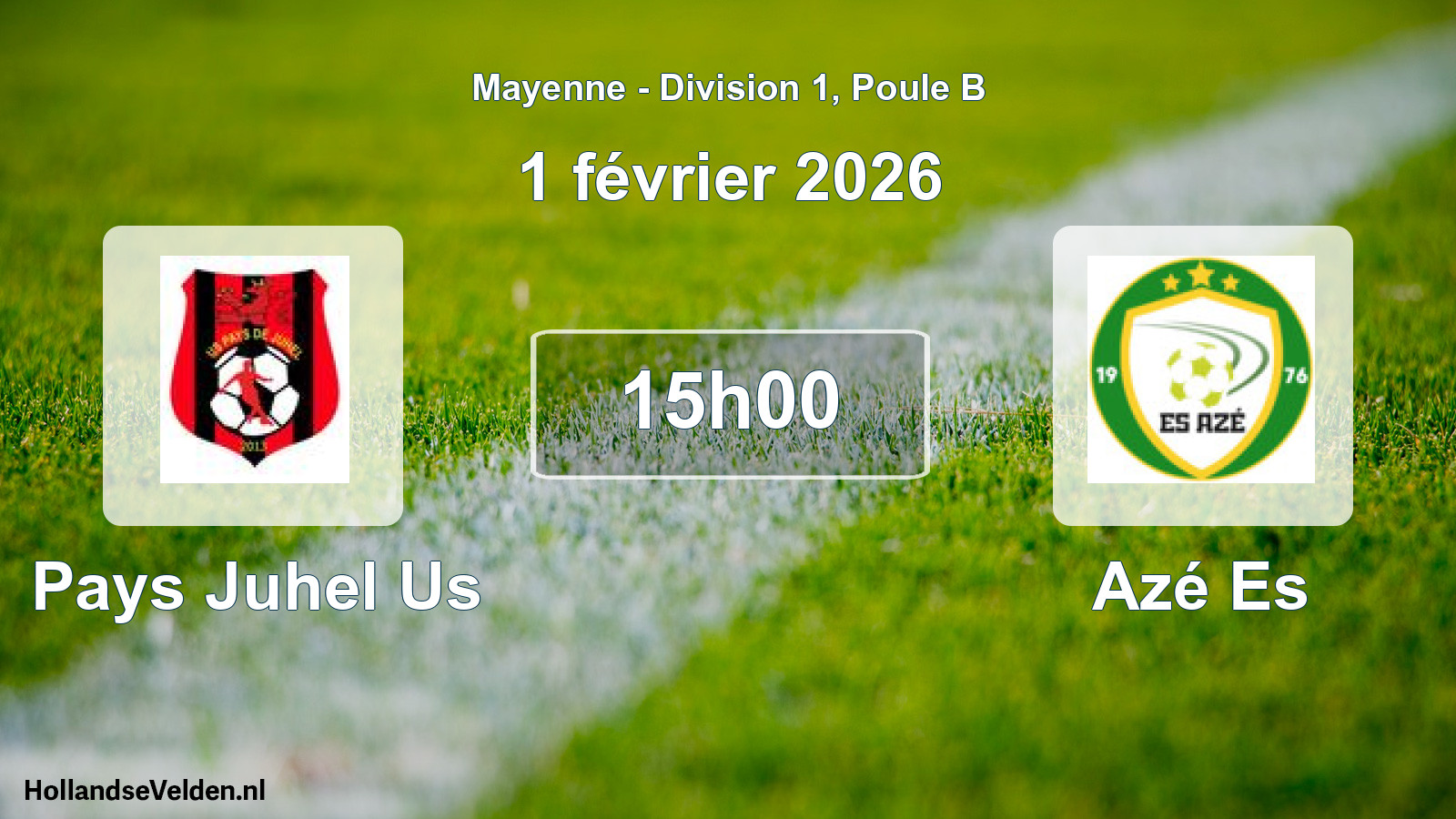 Scheduled Match: Pays Juhel Us - Azé Es (1 February 2026)