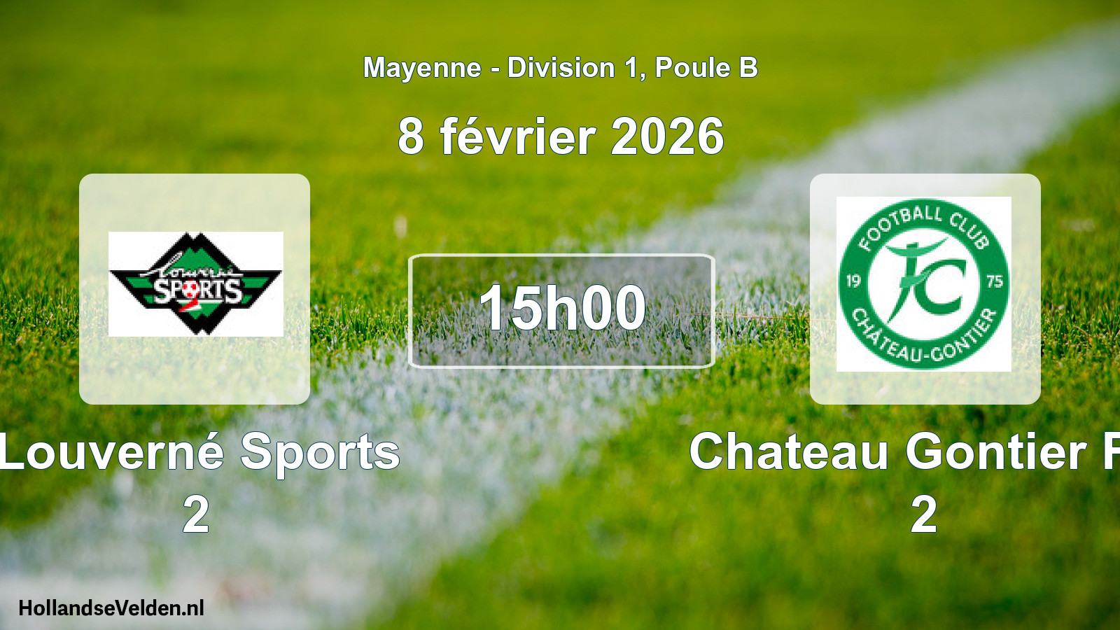 Geplande wedstrijd: Louverné Sports 2 - Chateau Gontier Fc 2 (8 februari 2026)