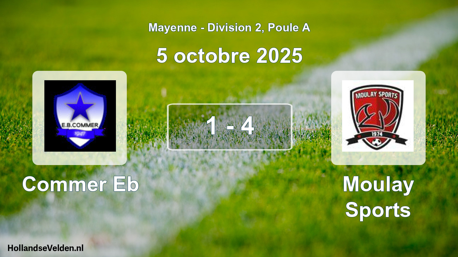 Total number of matches played: Commer Eb - Moulay Sports 1 - 4 (5 October 2025)