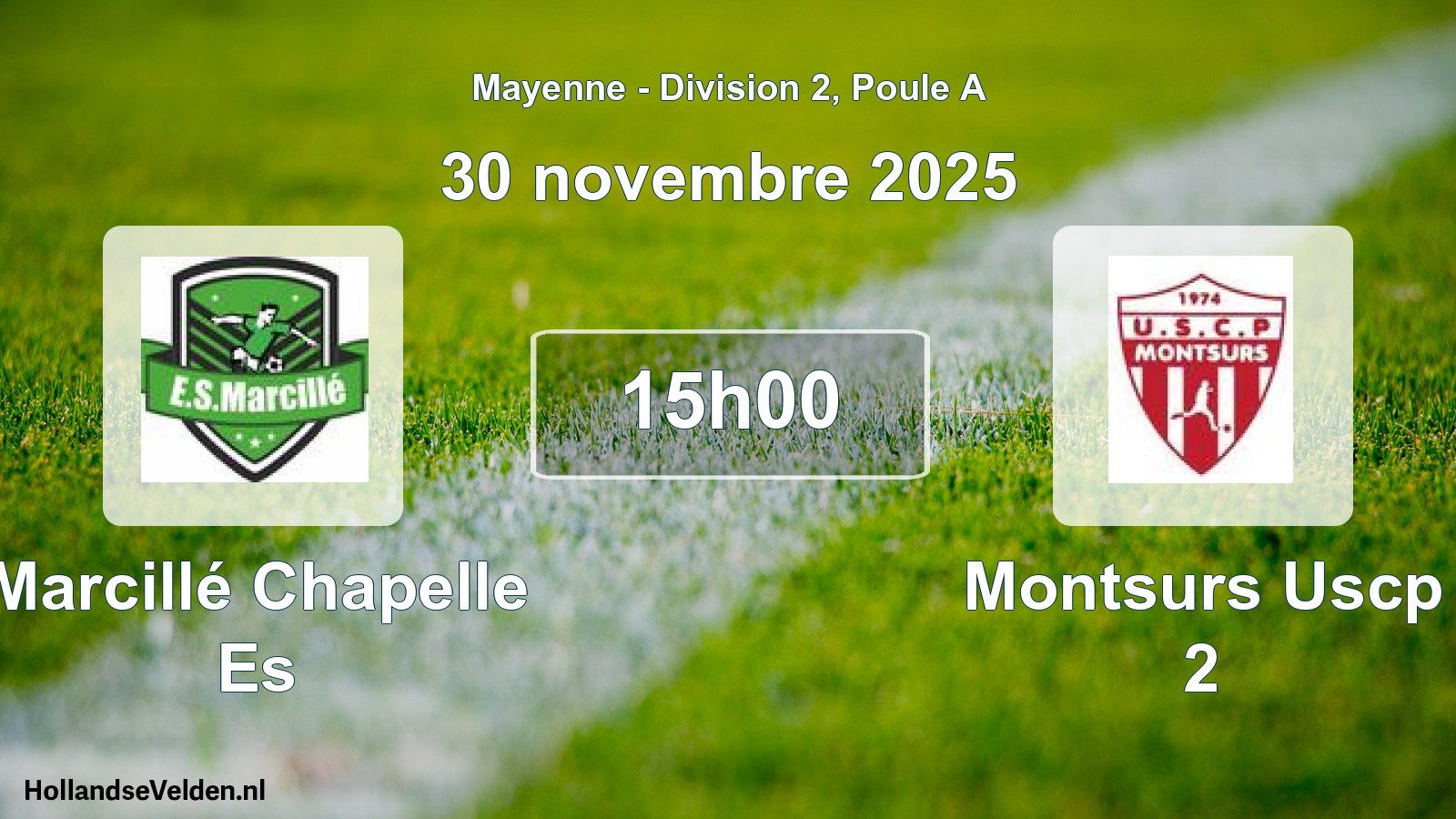 Scheduled Match: Marcillé Chapelle Es - Montsurs Uscp 2 (30 November 2025)