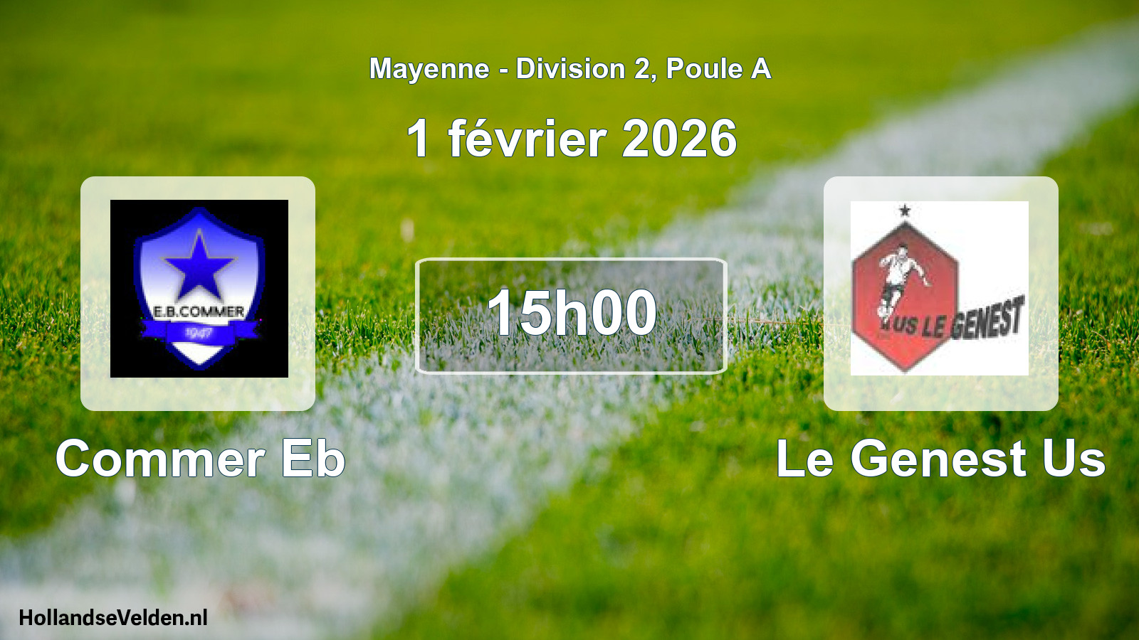 Scheduled Match: Commer Eb - Le Genest Us (1 February 2026)