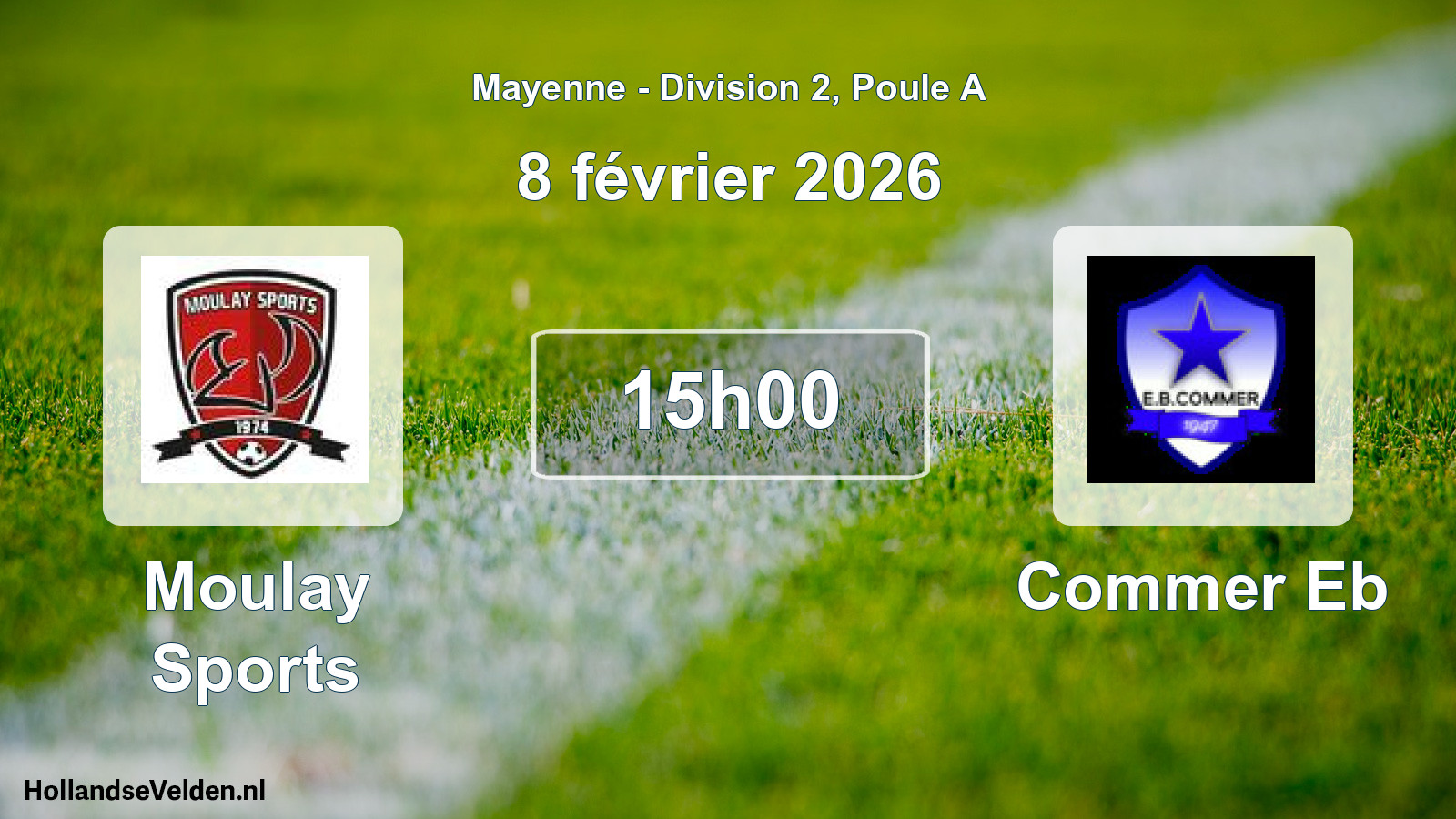 Geplande wedstrijd: Moulay Sports - Commer Eb (8 février 2026)