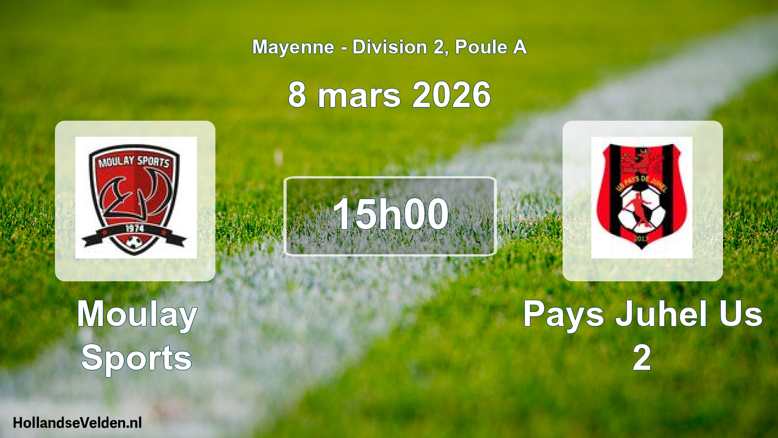 Scheduled Match: Moulay Sports - Pays Juhel Us 2 (8 March 2026)