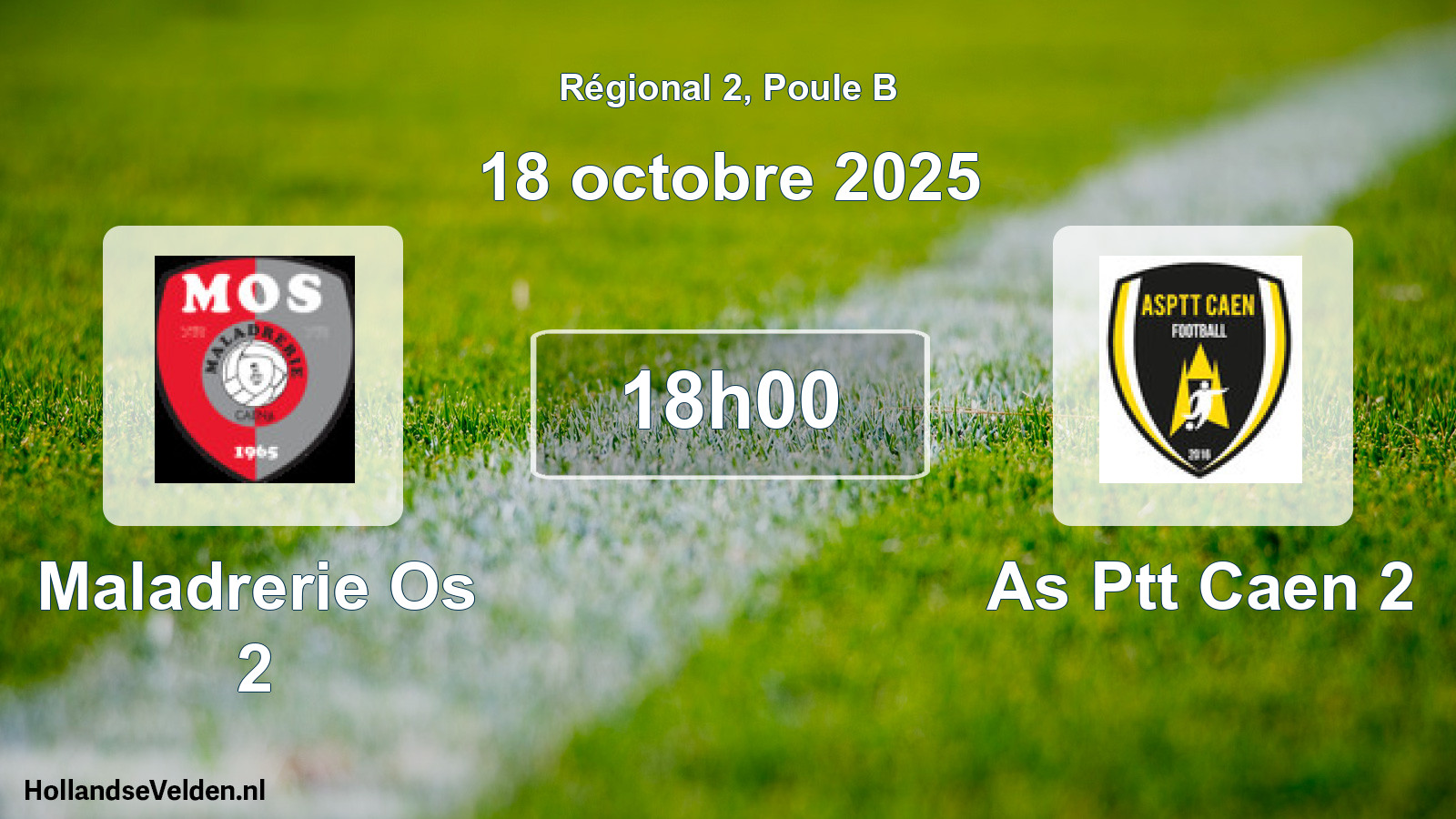 Scheduled Match: Maladrerie Os 2 - As Ptt Caen 2 (18 October 2025)