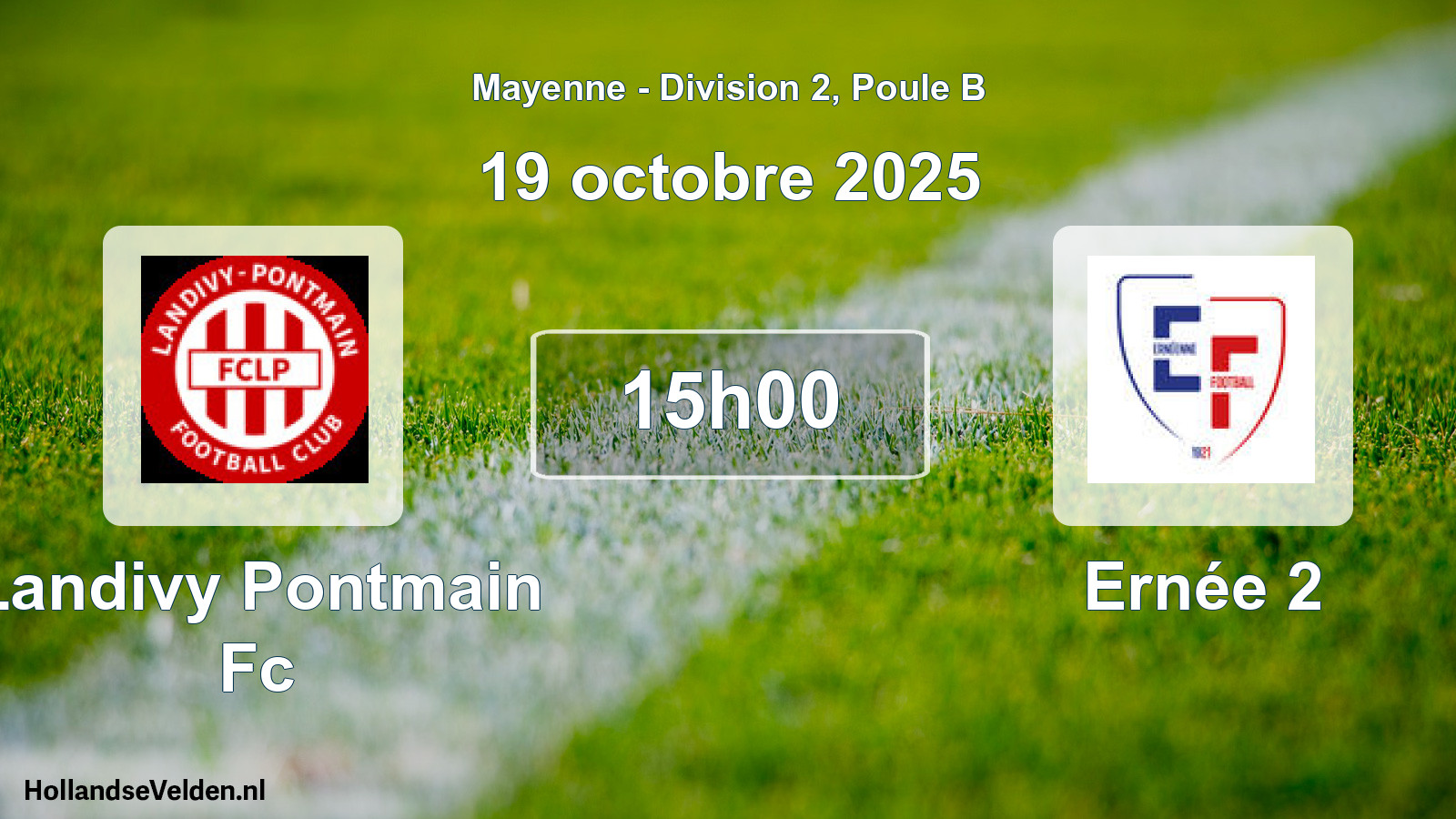 Scheduled Match: Landivy Pontmain Fc - Ernée 2 (19 October 2025)