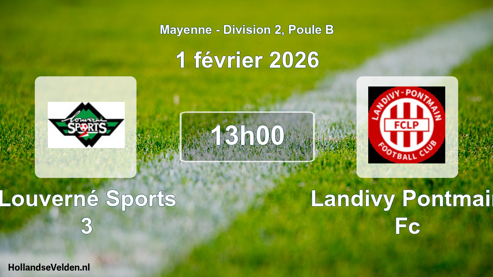 Geplande wedstrijd: Louverné Sports 3 - Landivy Pontmain Fc (1 februari 2026)