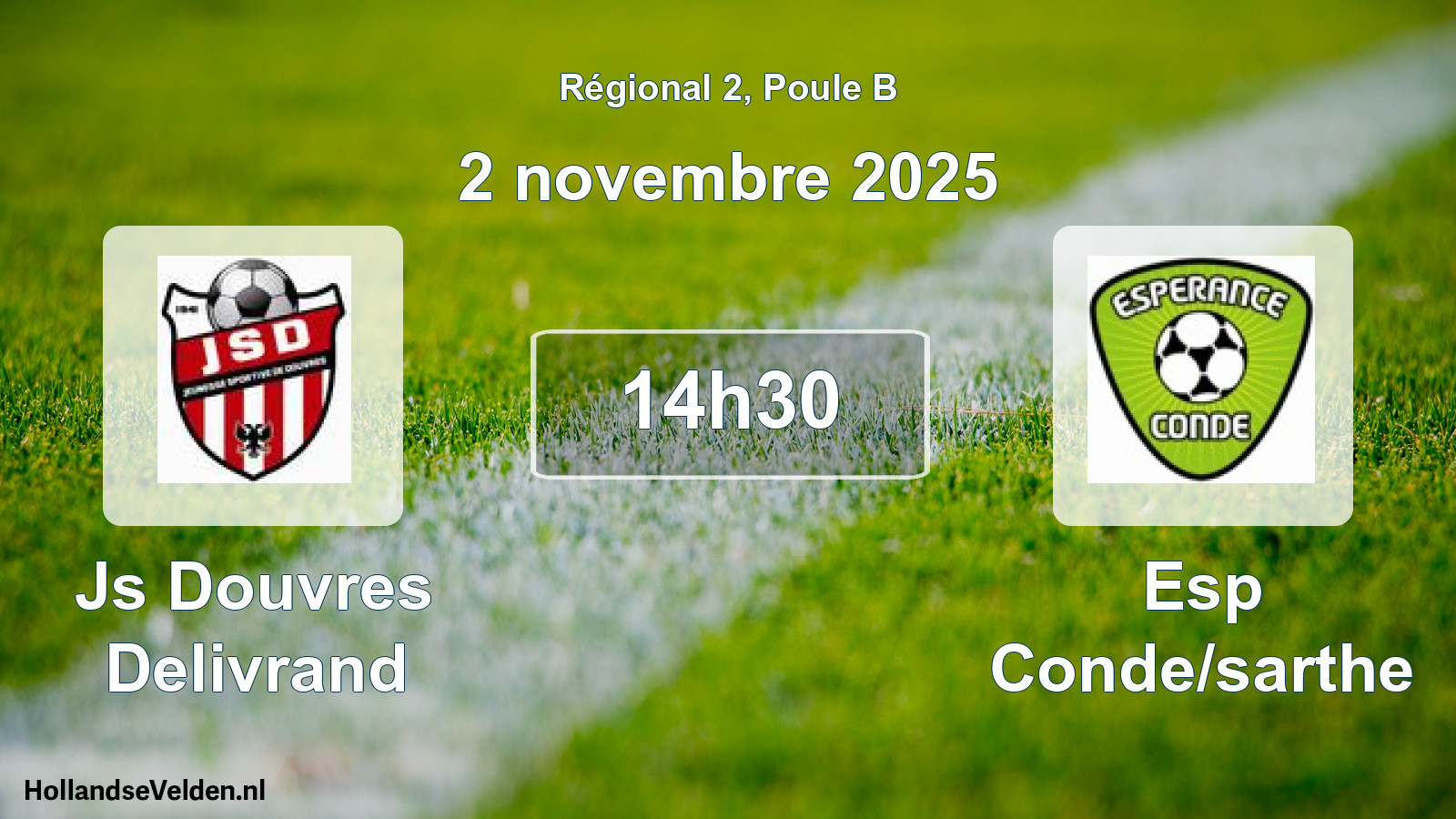 Geplande wedstrijd: Js Douvres Delivrand - Esp Conde/sarthe (2 november 2025)