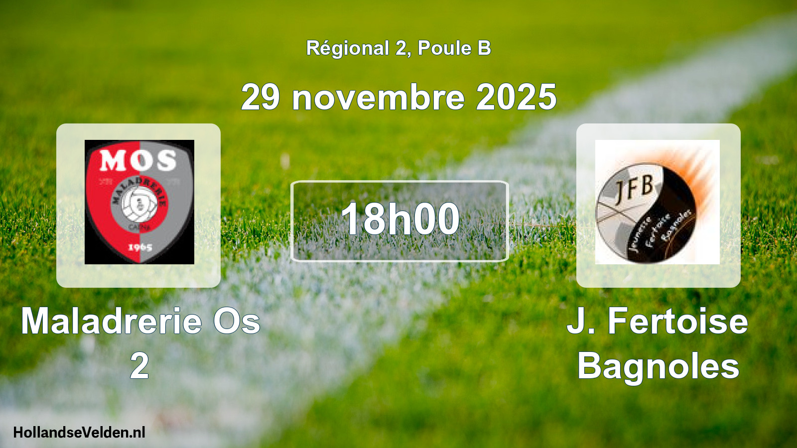 Scheduled Match: Maladrerie Os 2 - J. Fertoise Bagnoles (29 November 2025)